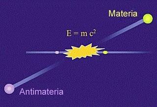 colisión materia antimateria da energia pura