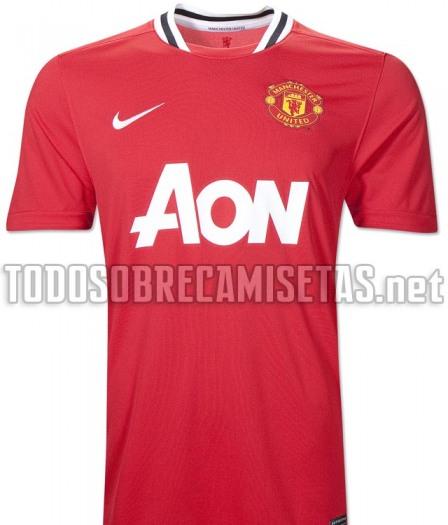 Nueva camiseta Nike del Manchester United; temporada 2011-2012
