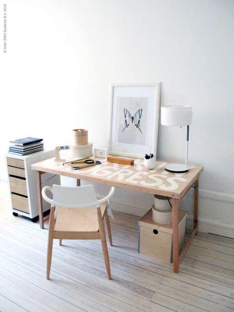 Ikea hack: mesa plegable como mesa de trabajo
