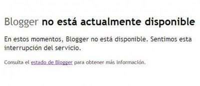 Blogger cumple dos días con problemas de servicio, pero yá volvió