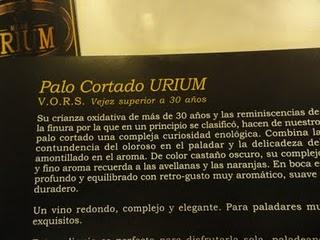 Palo Cortado Urium VORS Palo Cortado Urium VORS