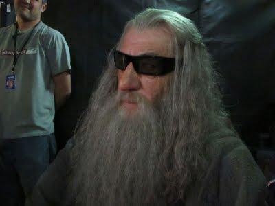 Foto de Ian McKellen como Gandalf... venido del futuro