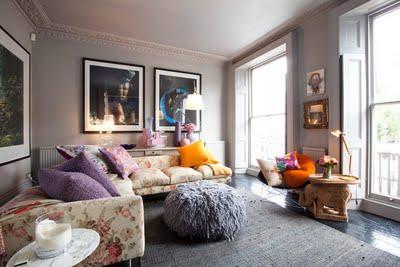 Salas de estar: Elegancia Vibrante en Londres por Domus Nova