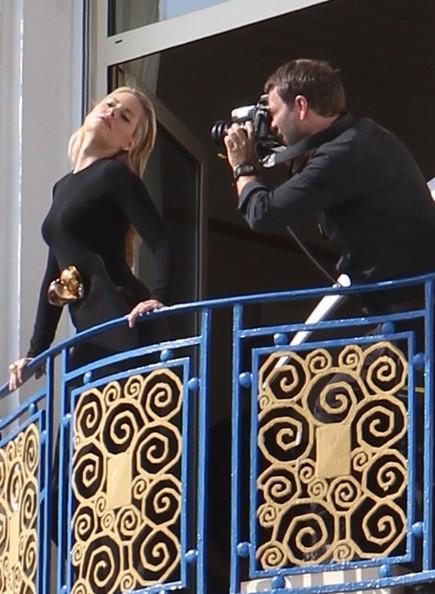 Aimee Mullins Actress Aimee Mullins poses for a photographer on a balcony of the Martinez Hotel at the 64th Annual Cannes Film Festival.
