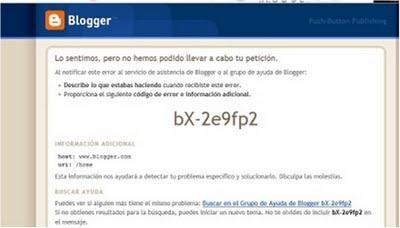 La caída de Blogger