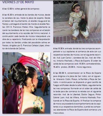 Salinas. Fiestas de Moros y Cristianos 2011