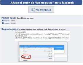 Virus en Facebo utilizando El botón 