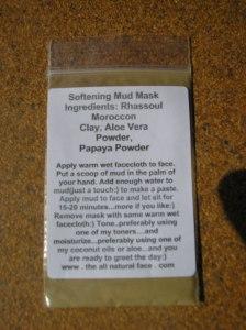 Opinión sobre la muestra de mascarilla de The all natural face