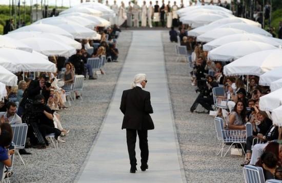 Karl Lagerfeld 2011-2012 Cruise collection show Cap d'Antibes