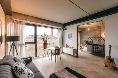 Ático de estilo industrial en Berlín