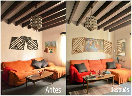 ANTES Y DESPUÉS - DECORACIÓN NUEVA EN MI SALA DE ESTAR