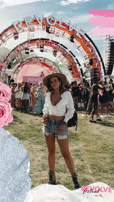 Sara of Collage Vintage at Revolve Festival Spring Summer 2019