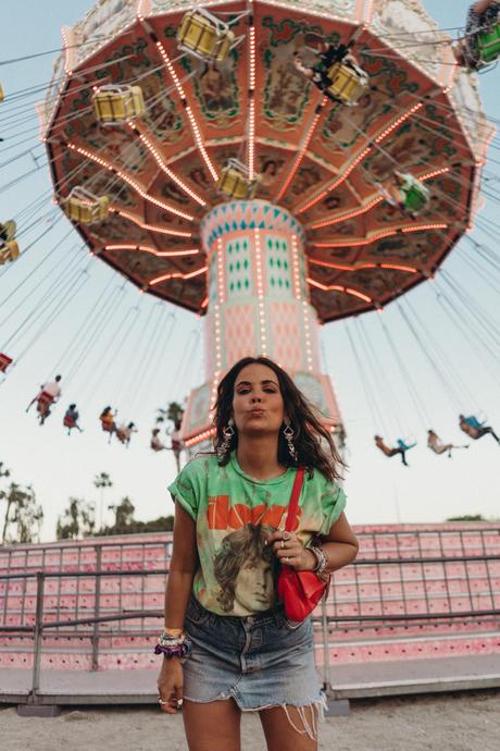 Sara of Collage Vintage at Revolve Festival Spring Summer 2019