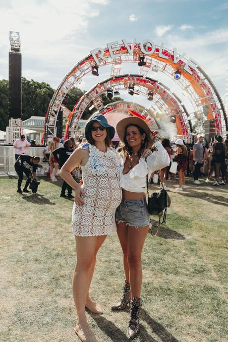 Sara of Collage Vintage at Revolve Festival Spring Summer 2019