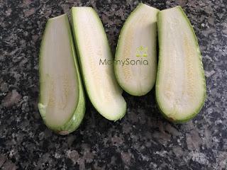 CALABACINES RELLENOS DE POLLO Y QUESO