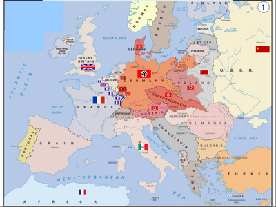 EL MEJOR PowerPoint DE LA II GUERRA MUNDIAL, con mapas animados y sonido de las fases y desarrollo de la guerra en Europa