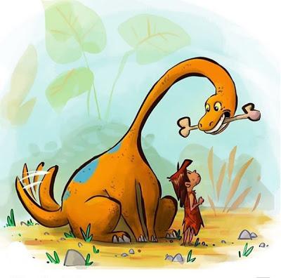 Los dinosaurios juguetones de Jim Bob Drawing Show