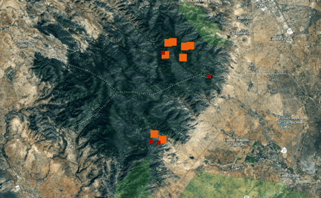Se reactiva incendio de la Sierra de San Miguelito
