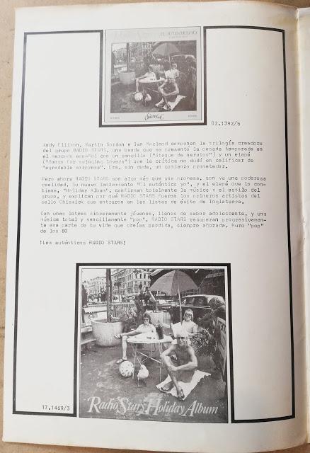 Radio stars -Holiday Album Lp 1979