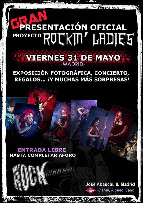 PROYECTO ROCKIN' LADIES EN MADRID, EXPOSICIÓN OFICIAL Y CONCIERTO JAM CON 30 MUJERES
