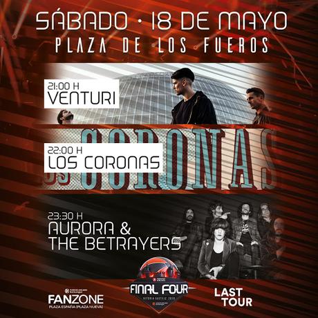 Los Coronas, Aurora & The Betrayers y Venturi actuarán en la FanZone de la Final Four de Vitoria