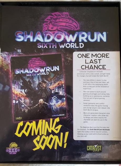 Galería de fotos de los lanzamientos de Shadowrun 6th World