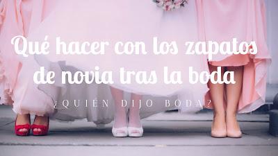 Qué hacer con los zapatos de novia tras la boda