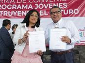 firma texcoco convenio para programa jóvenes construyendo futuro