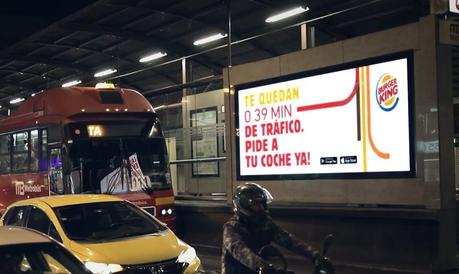 Burger King se propone llevar comida a los conductores atrapados en atascos