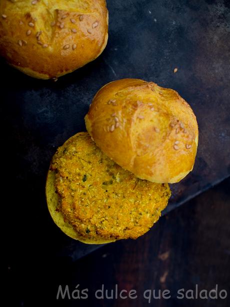 Hamburguesas de coliflor y calabaza