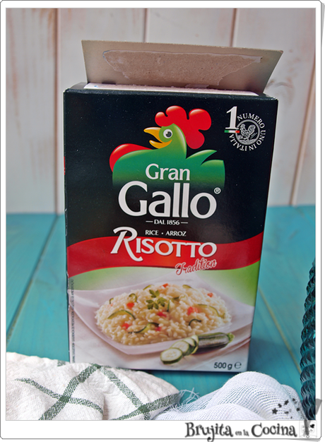 Risotto de guisantes con jamón