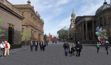 Proyectan crear una zona peatonal que conecte 4 plazas del Centro Histórico