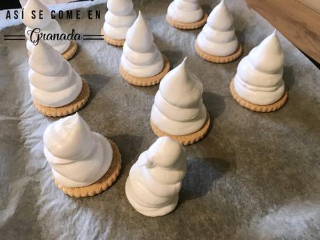 Merengues con galleta sin gluten Merengues con galleta sin gluten