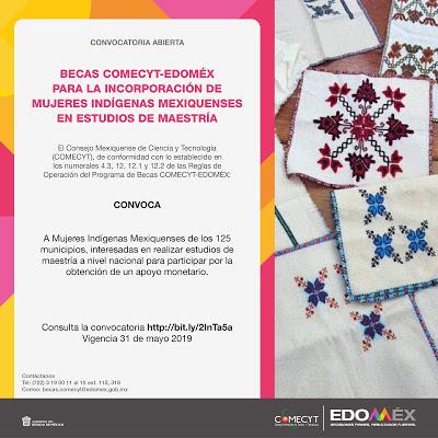 ABRE COMECYT CONVOCATORIA DE BECAS PARA MUJERES INDÍGENAS QUE QUIERAN REALIZAR UNA MAESTRÍA
