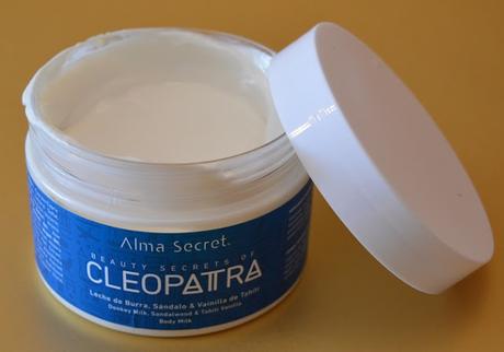 Productos corporales de la línea “Beauty Secrets of Cleopatra” de ALMA SECRET