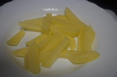 Patatas con queso y bacon al estilo Foster Patatas con queso y bacon al estilo Foster