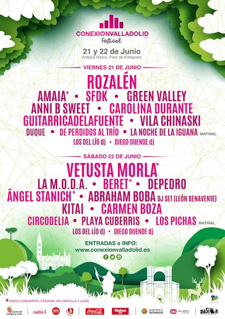 [Noticia] Cartel definitivo de la segunda edición del Conexión Valladolid Festival