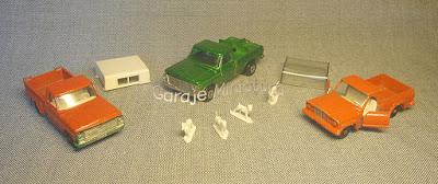 Tres camionetas de Matchbox