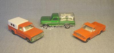 Tres camionetas de Matchbox