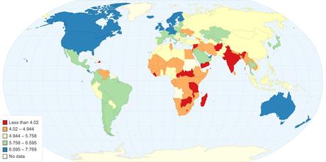 happiest-countries-in-the-world-2019-map ▷ Los países más felices del mundo 2019