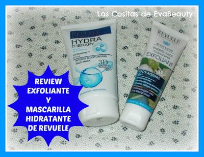 Review Exfoliante Antiedad y Mascarilla facial hidratante de REVUELE