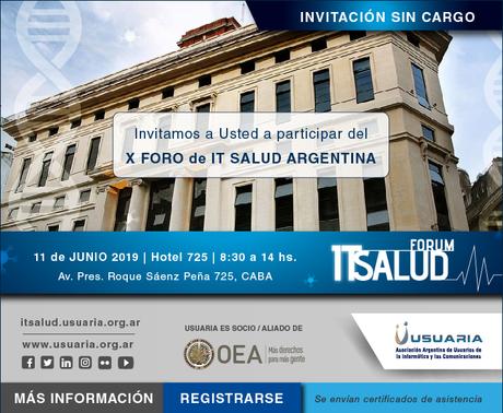 USUARIA: X FORO IT SALUD ARGENTINA - 1 de junio 2019
