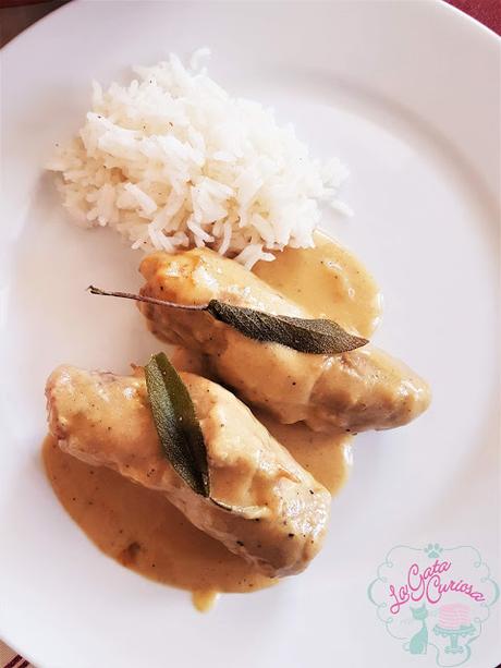 ROLLITOS DE TERNERA, CIRUELAS Y GORGONZOLA.