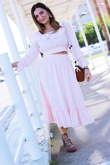 Conjunto de falda+top crop Conjunto de falda+top crop