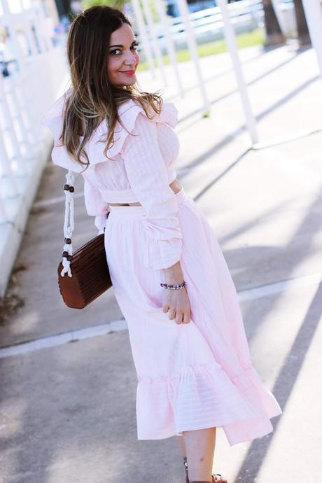 Conjunto de falda+top crop