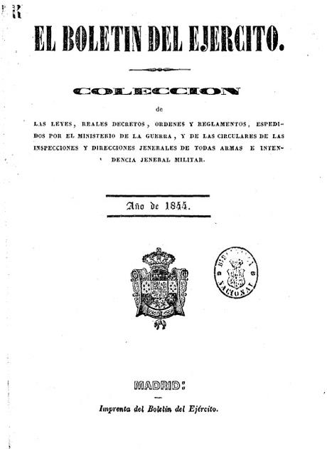 175 años de la creación de la Guardia Civil por SMC Isabel II: Real Decreto 28 de marzo de 1844 (normativa  original)