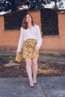 Yellow plastic skirt