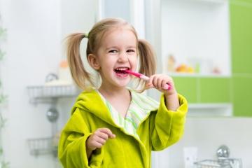 Higiene y limpieza de los dientes de los niños