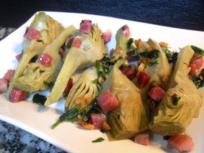Alcachofas con jamón Alcachofas con jamón