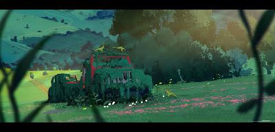 Dinosaurios en escenarios de Ghibli por Jorge Gonzalez